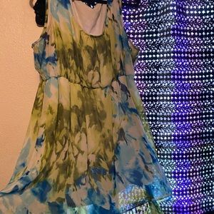 A high and low summer dress.